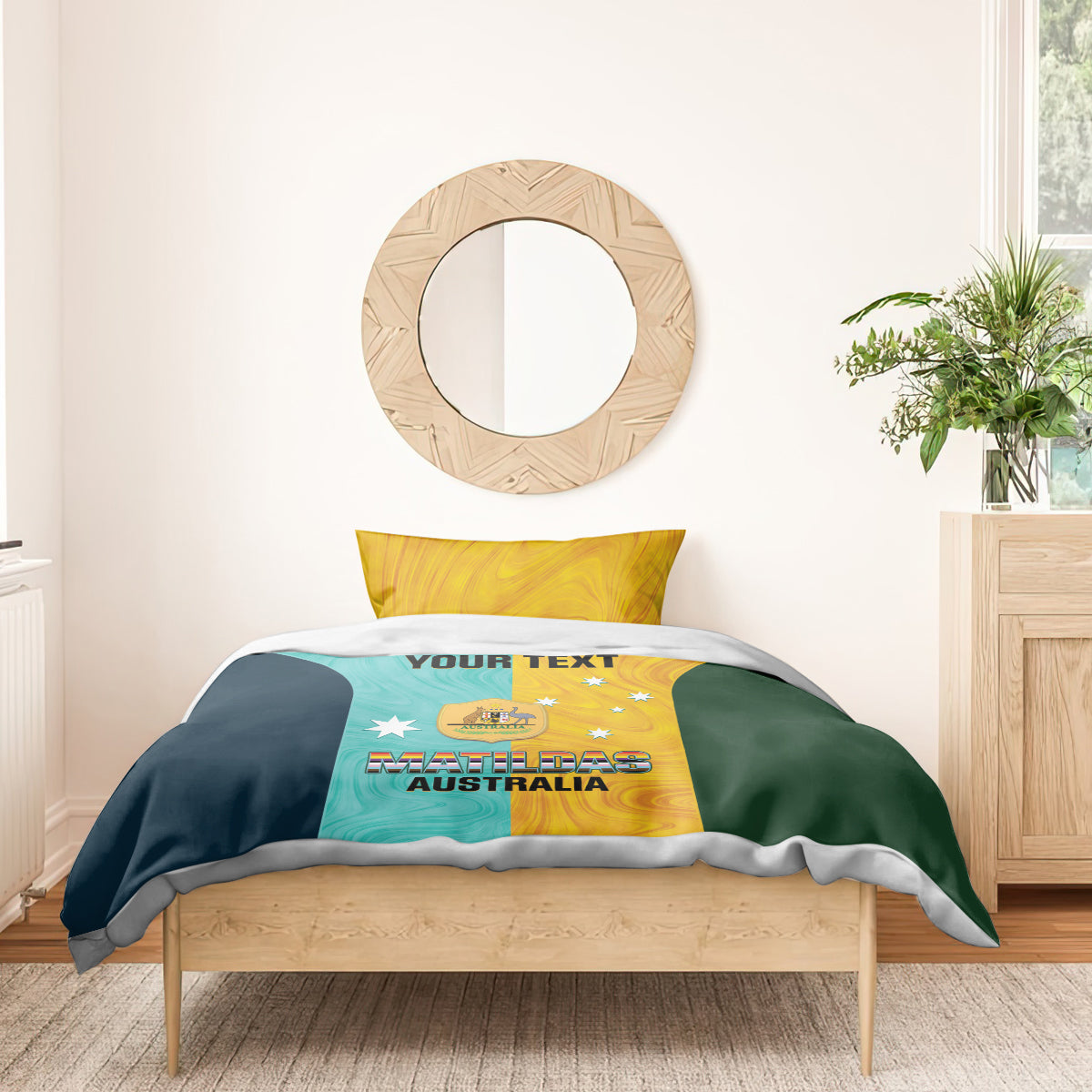 Custom Pride Month Matildas Bedding Set Australia Til Its Done Mixed Color - Vibe Hoodie Shop