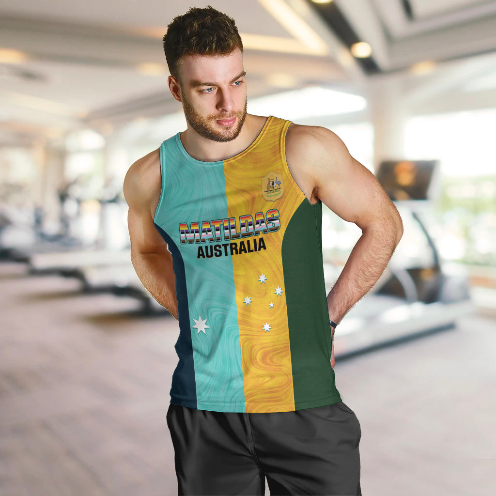 Custom Pride Month Matildas Men Tank Top Australia Til Its Done Mixed Color - Vibe Hoodie Shop