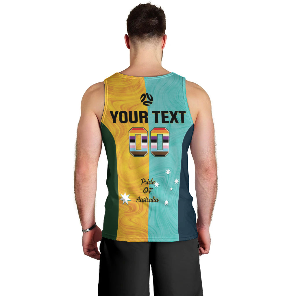 Custom Pride Month Matildas Men Tank Top Australia Til Its Done Mixed Color - Vibe Hoodie Shop