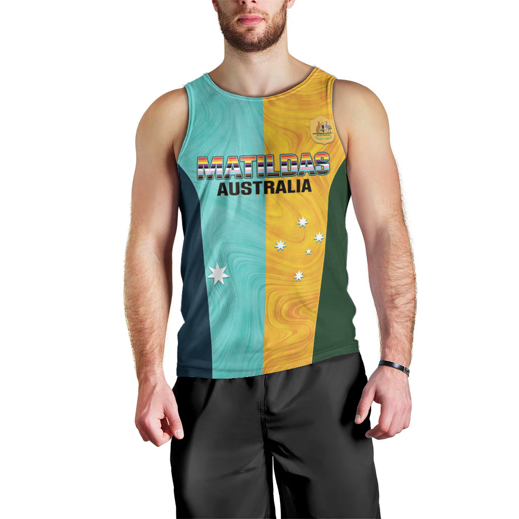 Custom Pride Month Matildas Men Tank Top Australia Til Its Done Mixed Color - Vibe Hoodie Shop