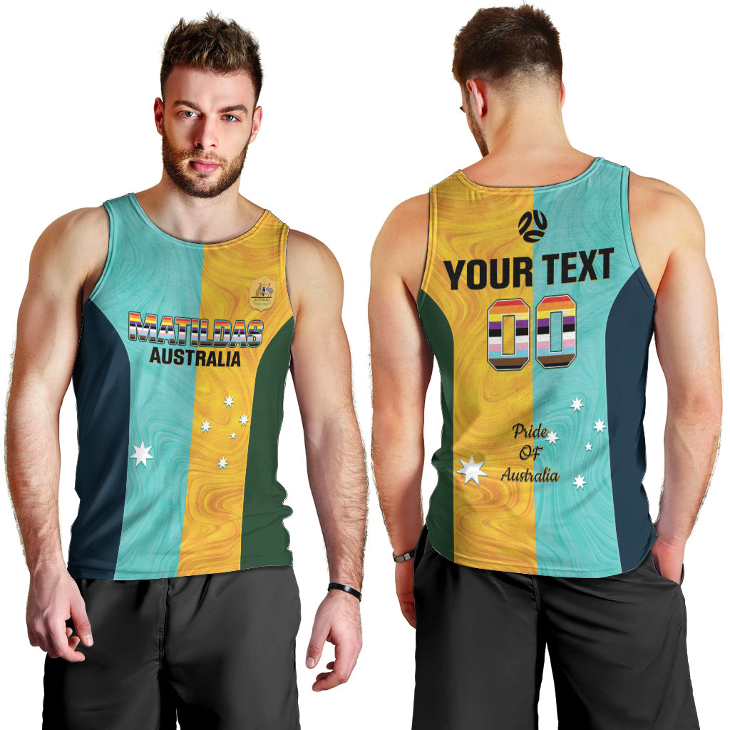 Custom Pride Month Matildas Men Tank Top Australia Til Its Done Mixed Color - Vibe Hoodie Shop