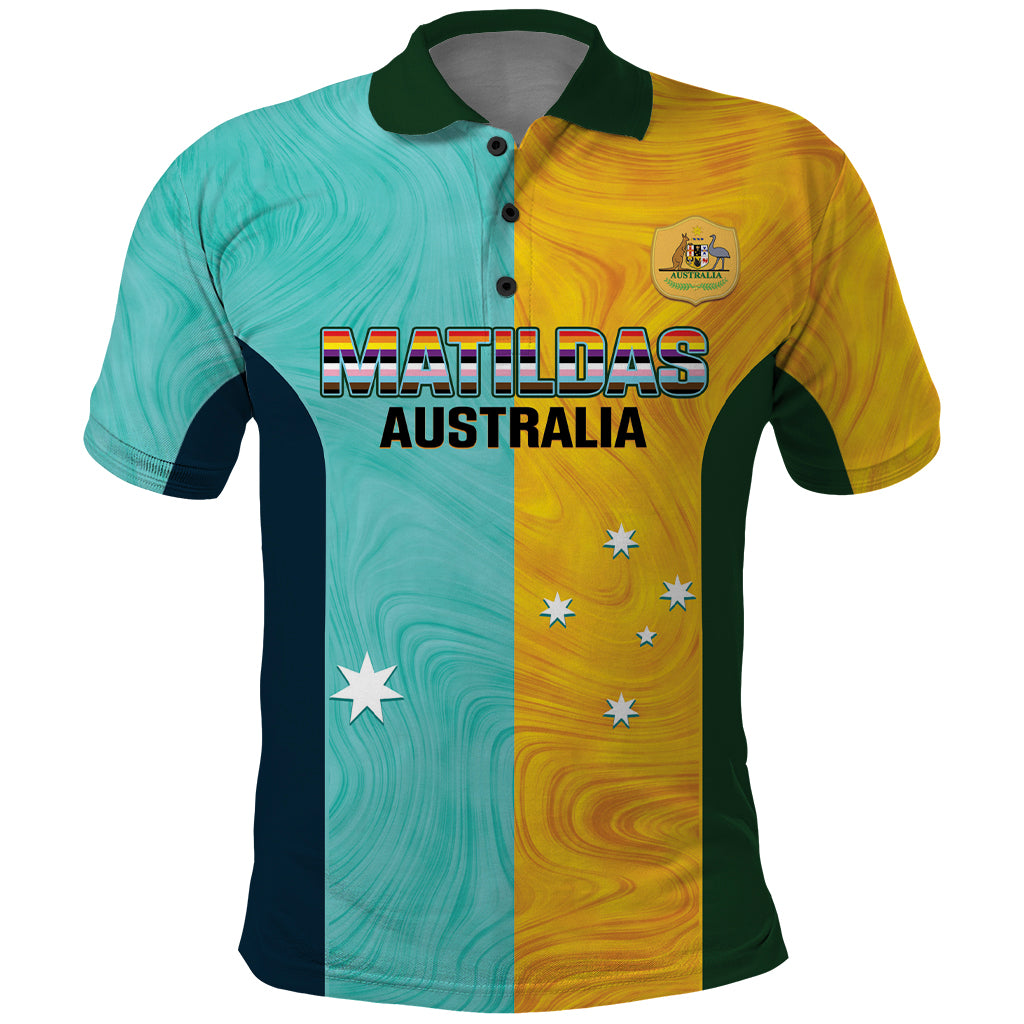 Custom Pride Month Matildas Polo Shirt Australia Til Its Done Mixed Color - Vibe Hoodie Shop