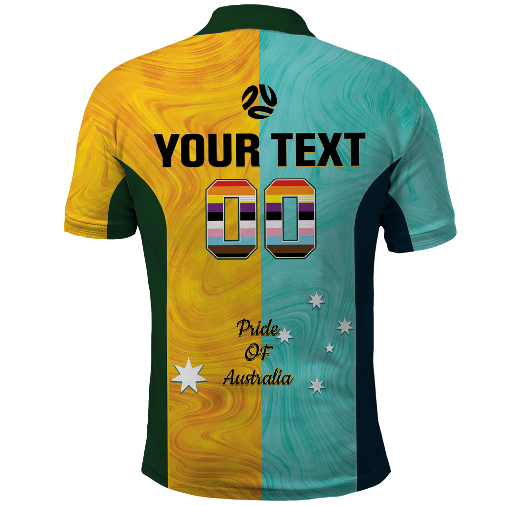 Custom Pride Month Matildas Polo Shirt Australia Til Its Done Mixed Color - Vibe Hoodie Shop