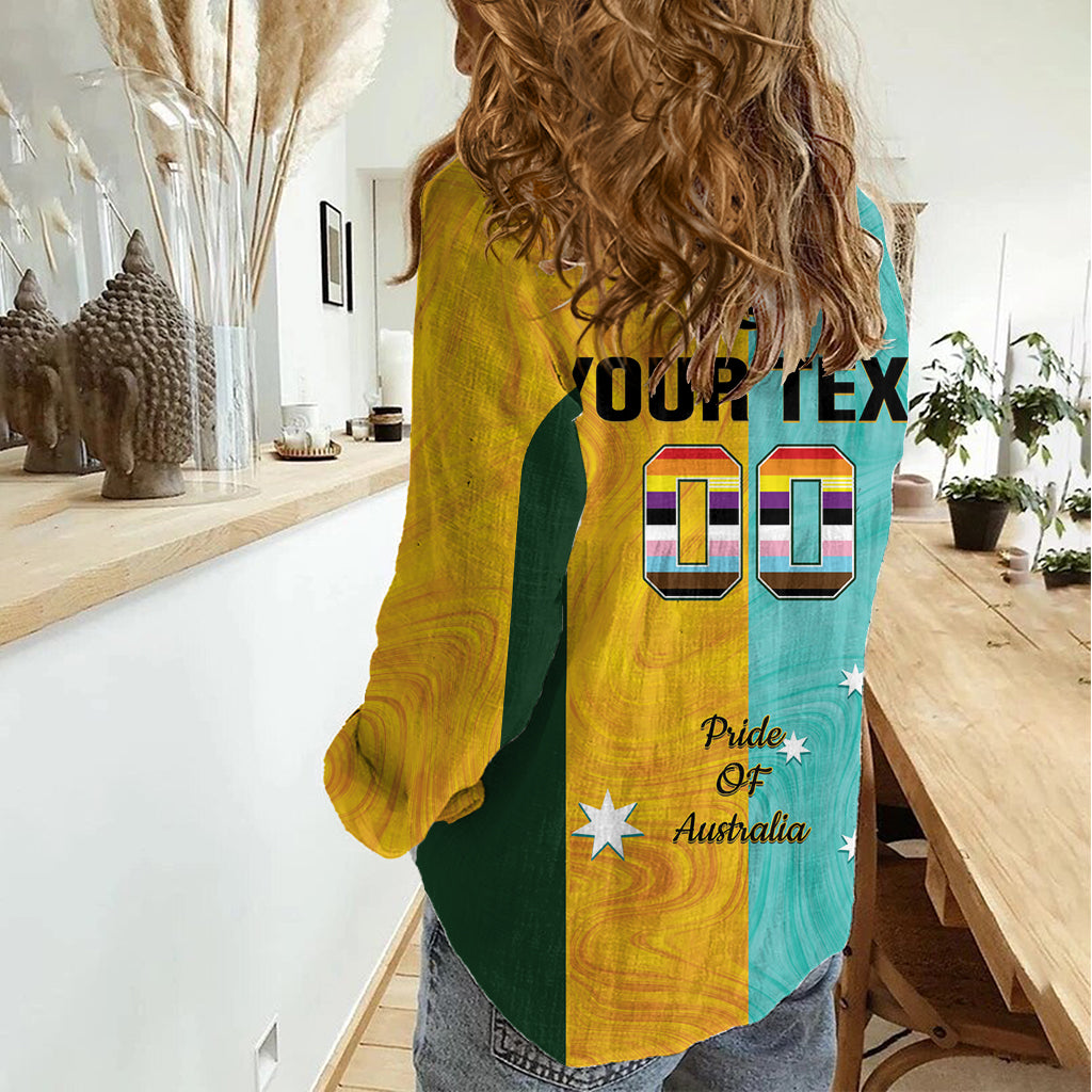Custom Pride Month Matildas Women Casual Shirt Australia Til Its Done Mixed Color - Vibe Hoodie Shop
