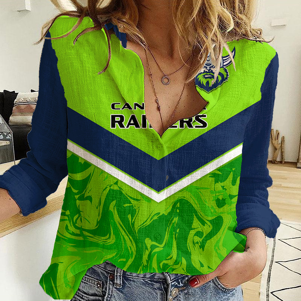 Raiders Rugby Women Casual Shirt Canberra 1981 Sporty Style - Vibe Hoodie Shop