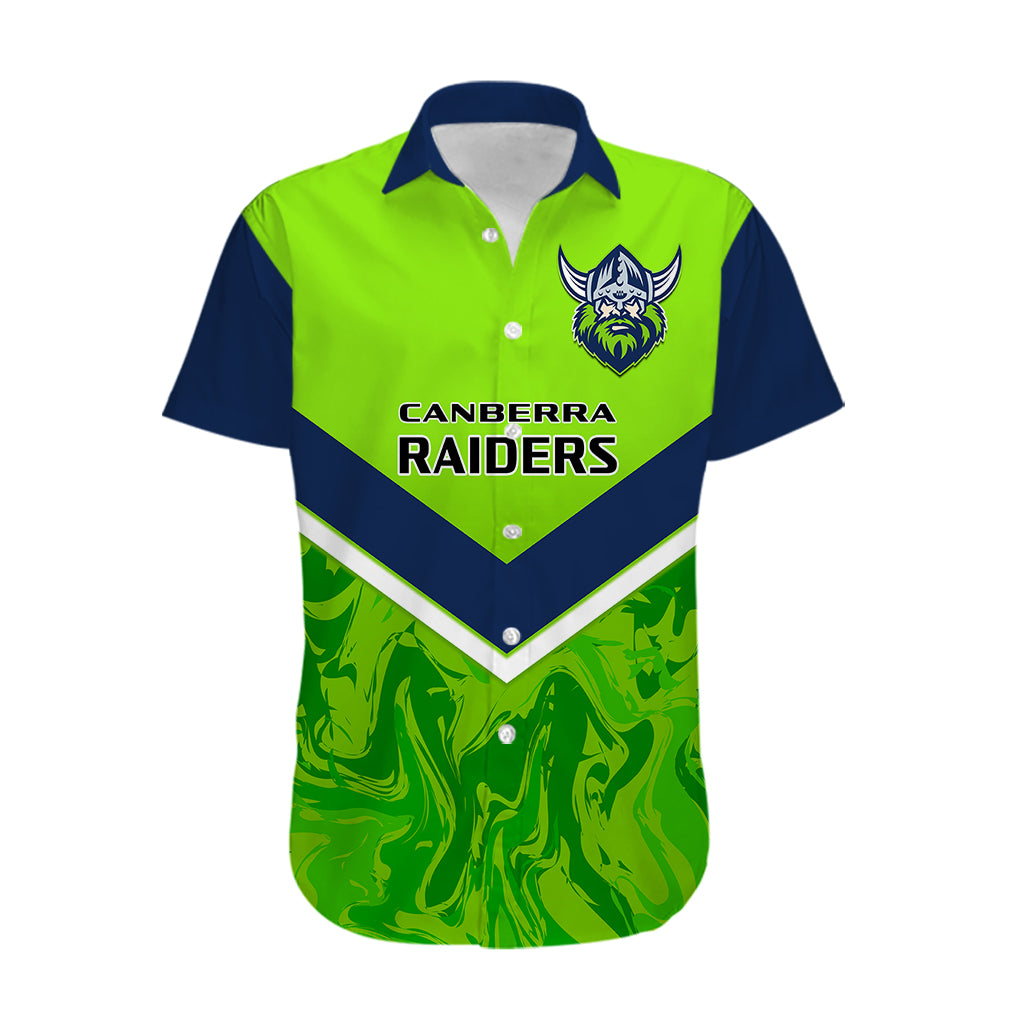 Personalised Raiders Rugby Hawaiian Shirt Canberra 1981 Sporty Style - Vibe Hoodie Shop