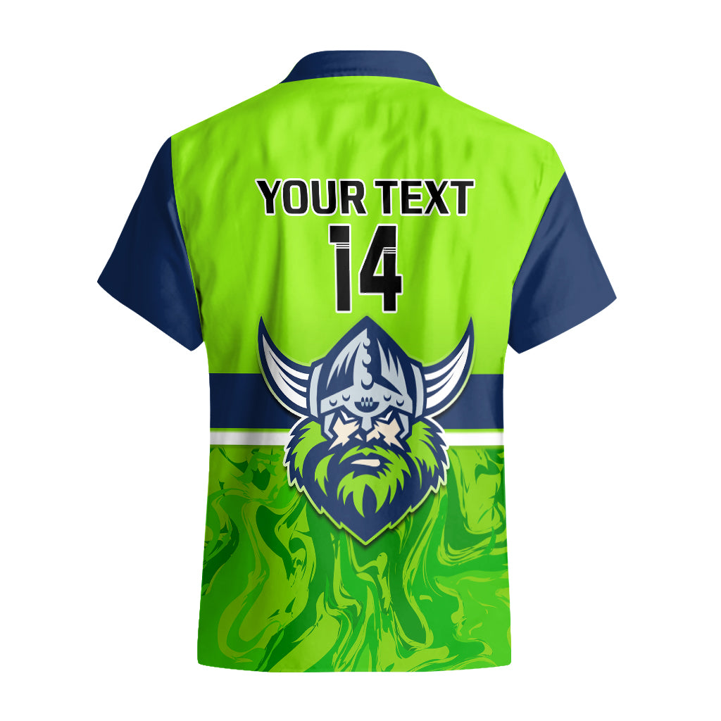 Personalised Raiders Rugby Hawaiian Shirt Canberra 1981 Sporty Style - Vibe Hoodie Shop