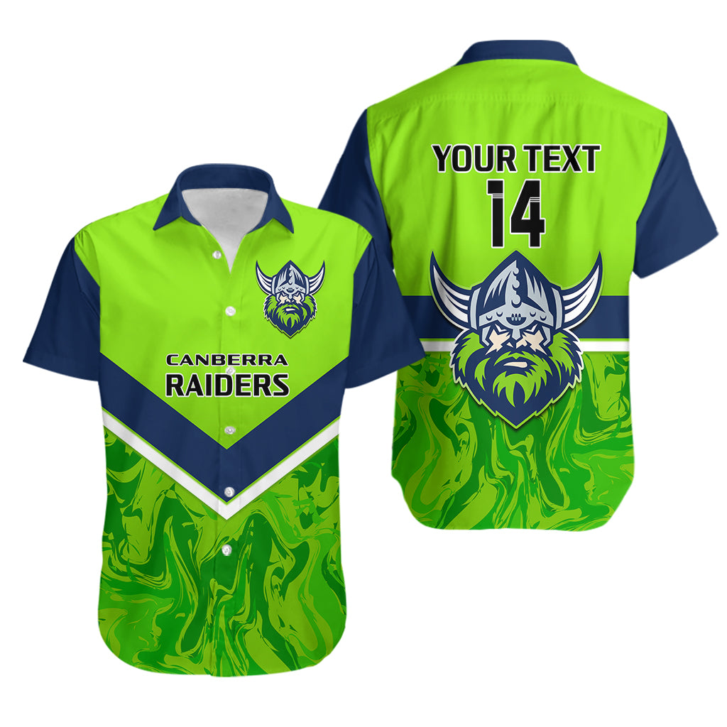 Personalised Raiders Rugby Hawaiian Shirt Canberra 1981 Sporty Style - Vibe Hoodie Shop