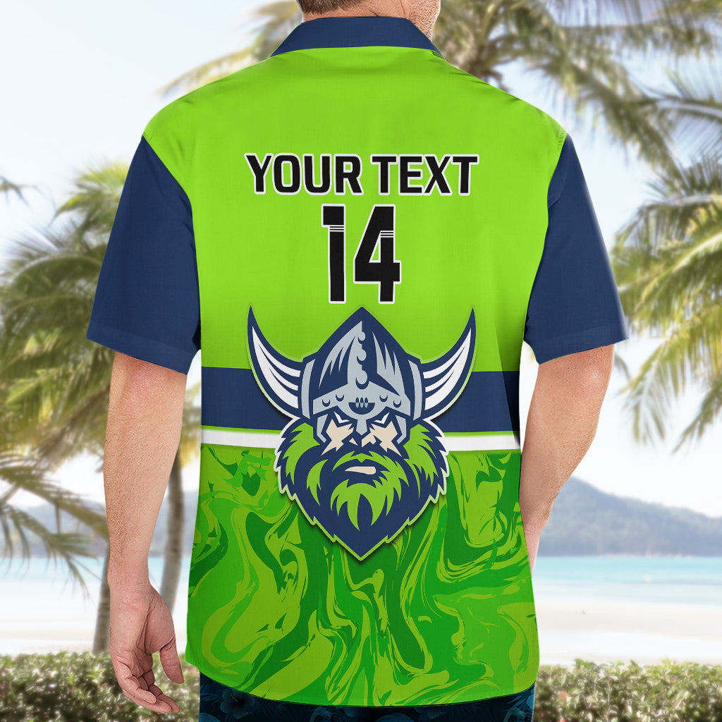 Personalised Raiders Rugby Hawaiian Shirt Canberra 1981 Sporty Style - Vibe Hoodie Shop