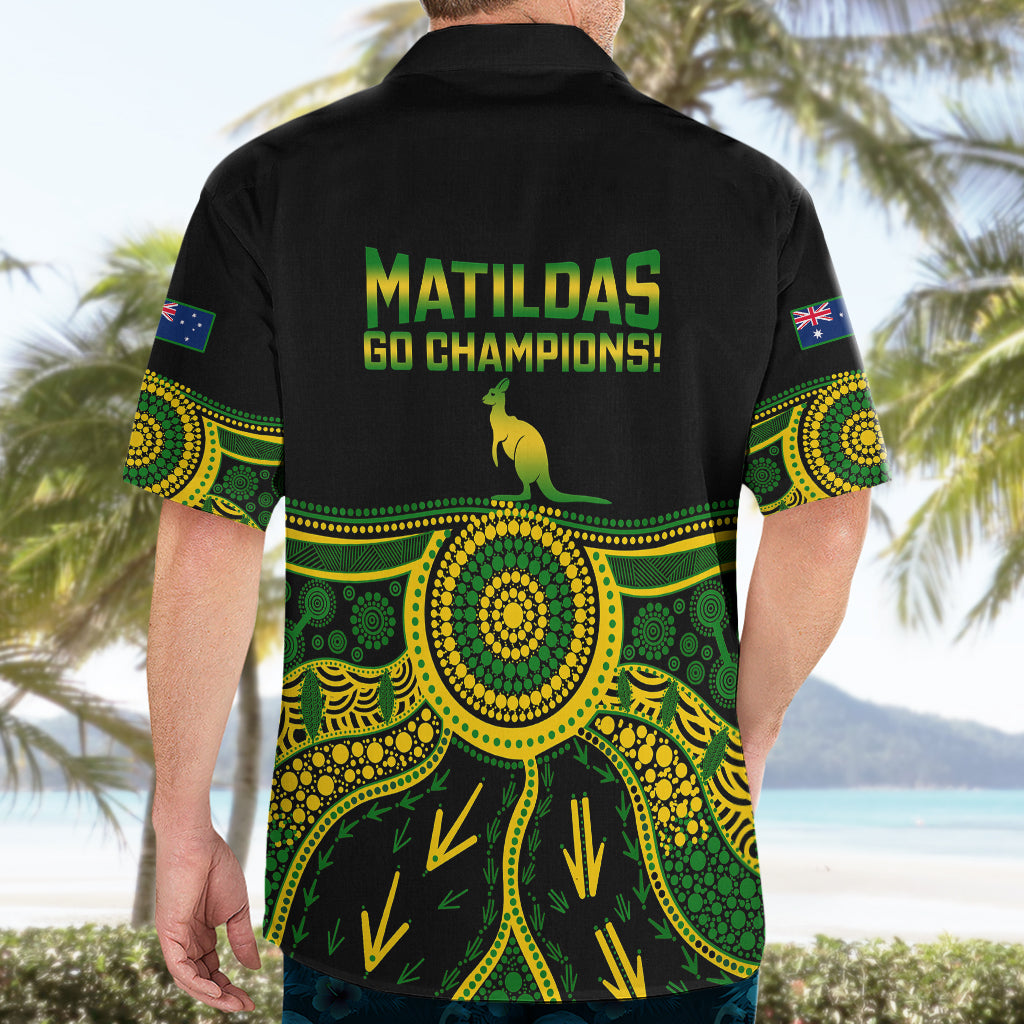 Australia Soccer Hawaiian Shirt Aboriginal Go Matildas 2023 World Cup - Vibe Hoodie Shop