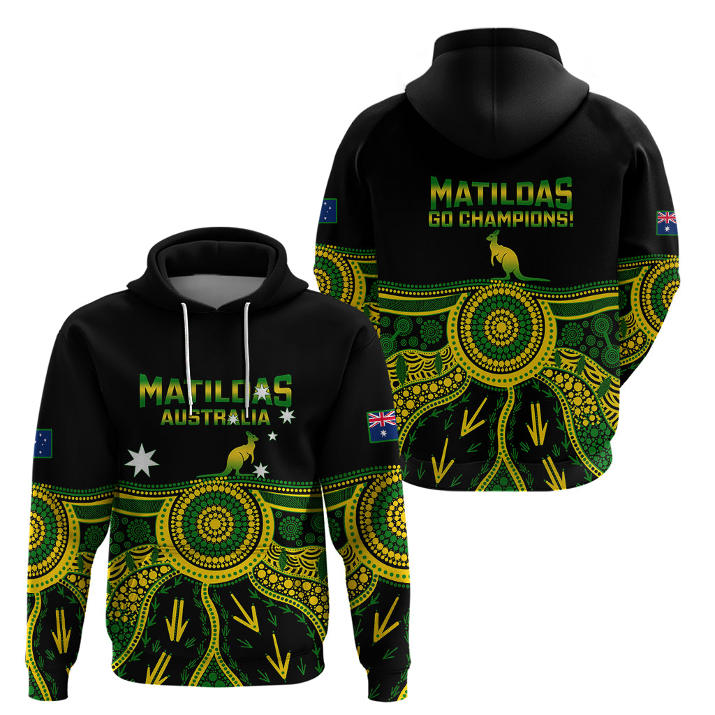 Australia Soccer Hoodie Aboriginal Go Matildas 2023 World Cup - Vibe Hoodie Shop