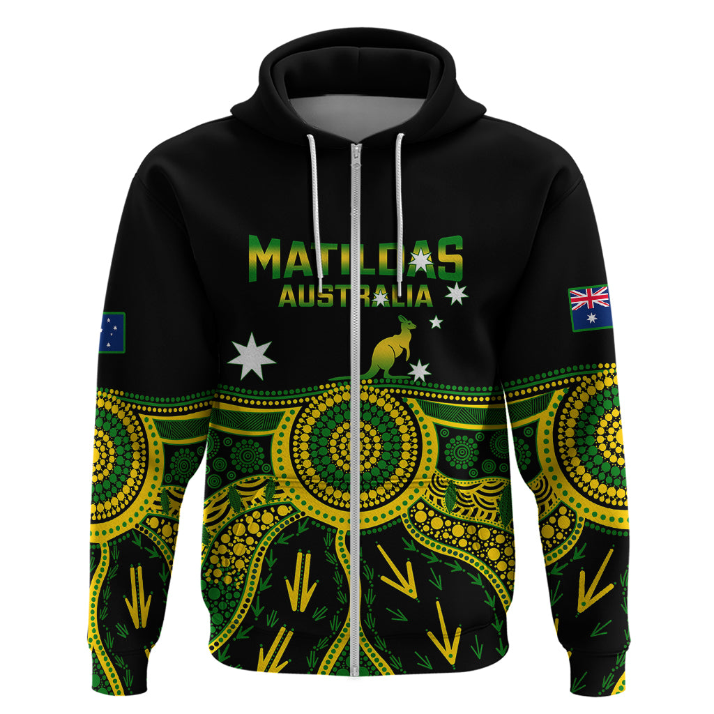 Australia Soccer Hoodie Aboriginal Go Matildas 2023 World Cup - Vibe Hoodie Shop