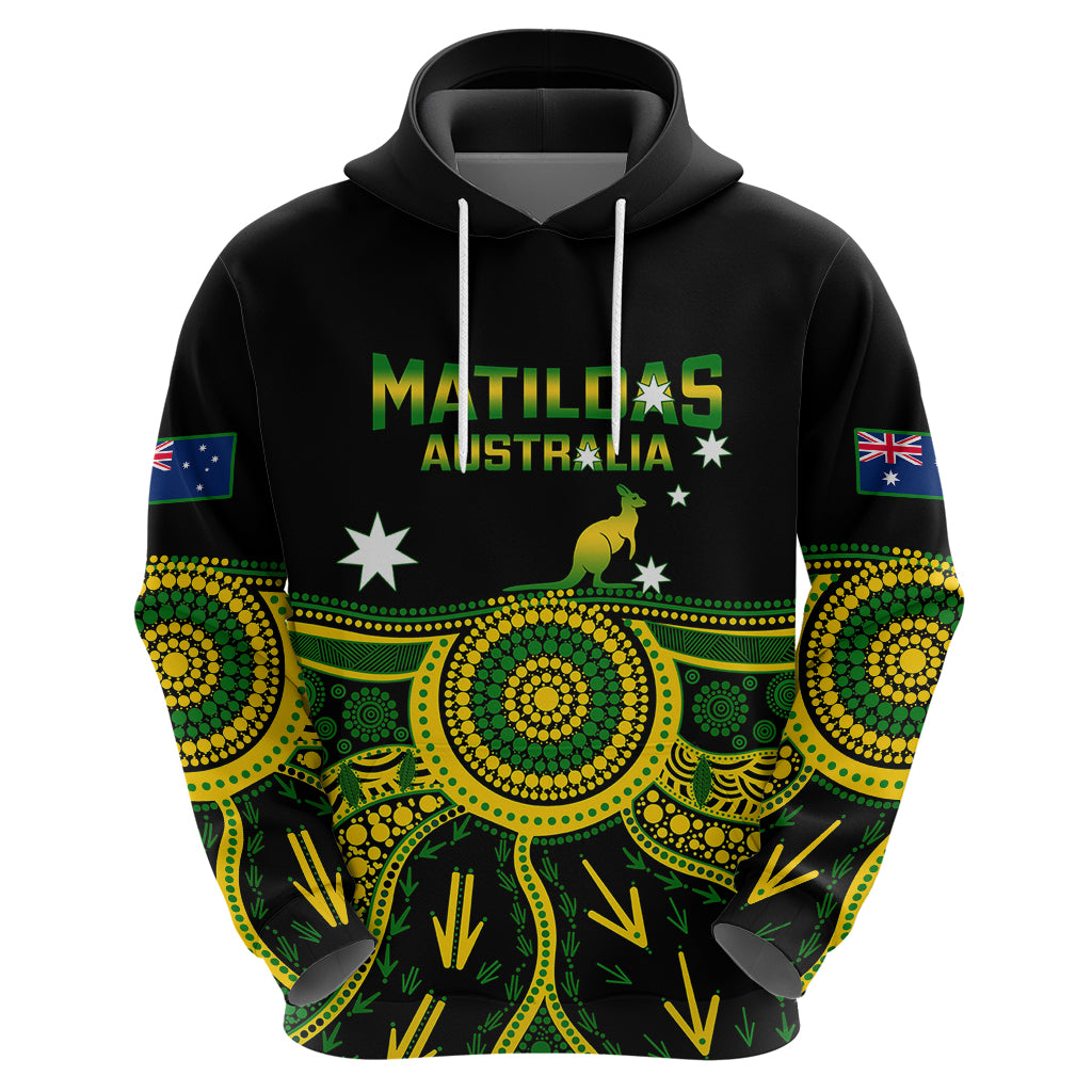 Australia Soccer Hoodie Aboriginal Go Matildas 2023 World Cup - Vibe Hoodie Shop