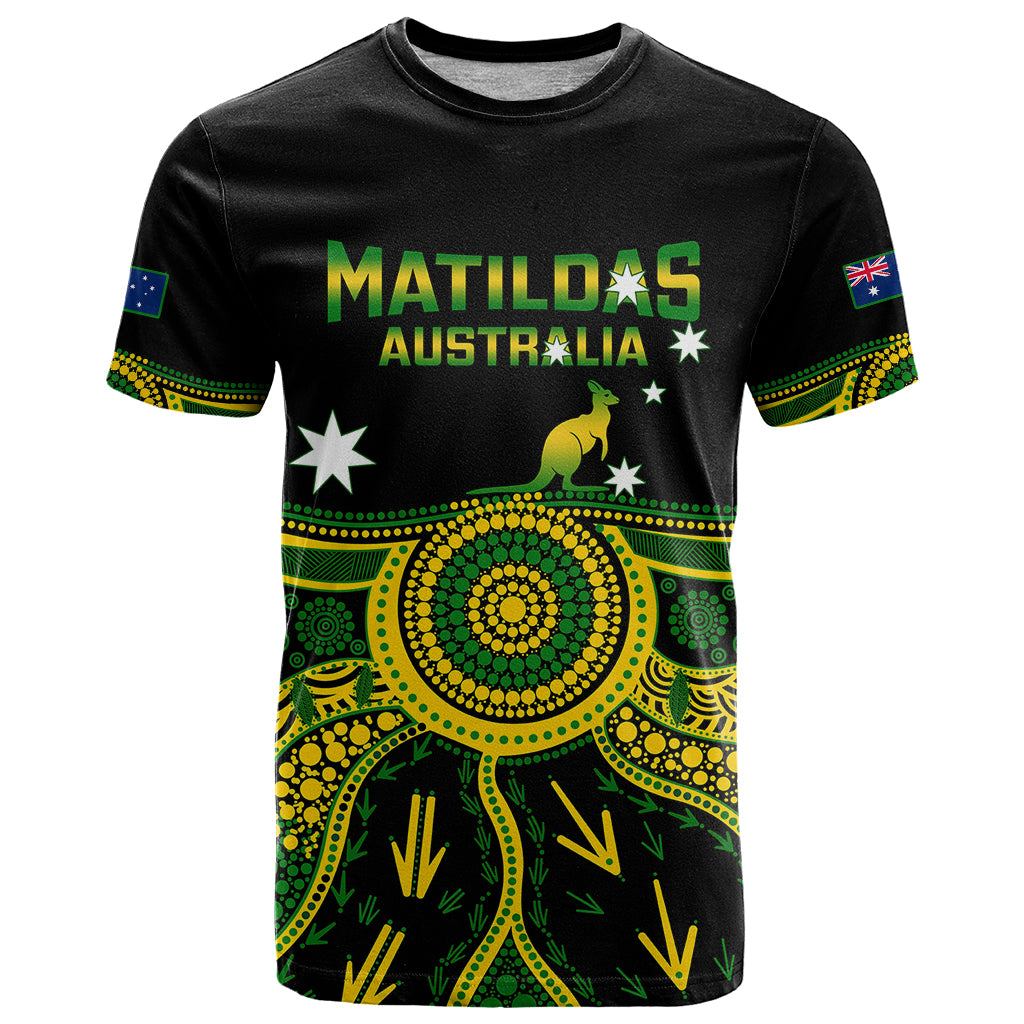 Australia Soccer T Shirt Aboriginal Go Matildas 2023 World Cup - Vibe Hoodie Shop