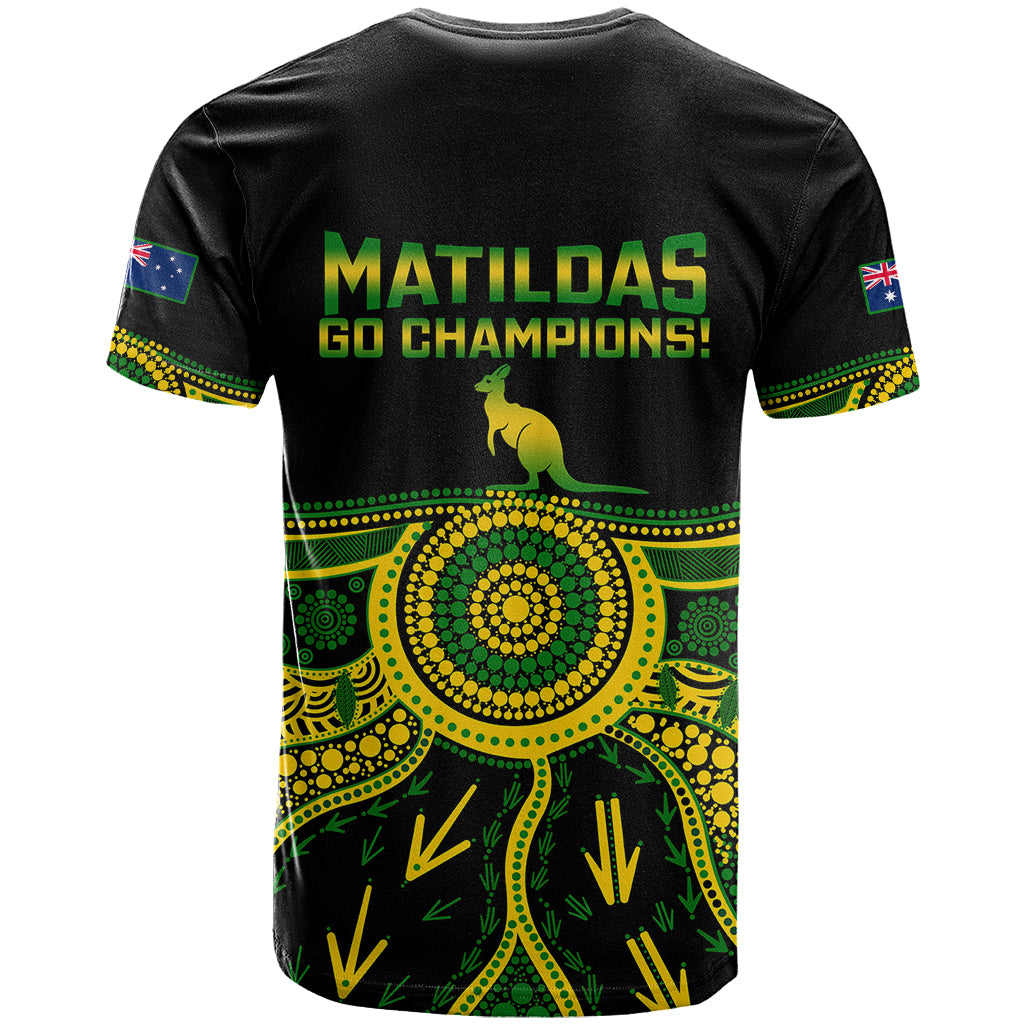 Australia Soccer T Shirt Aboriginal Go Matildas 2023 World Cup - Vibe Hoodie Shop