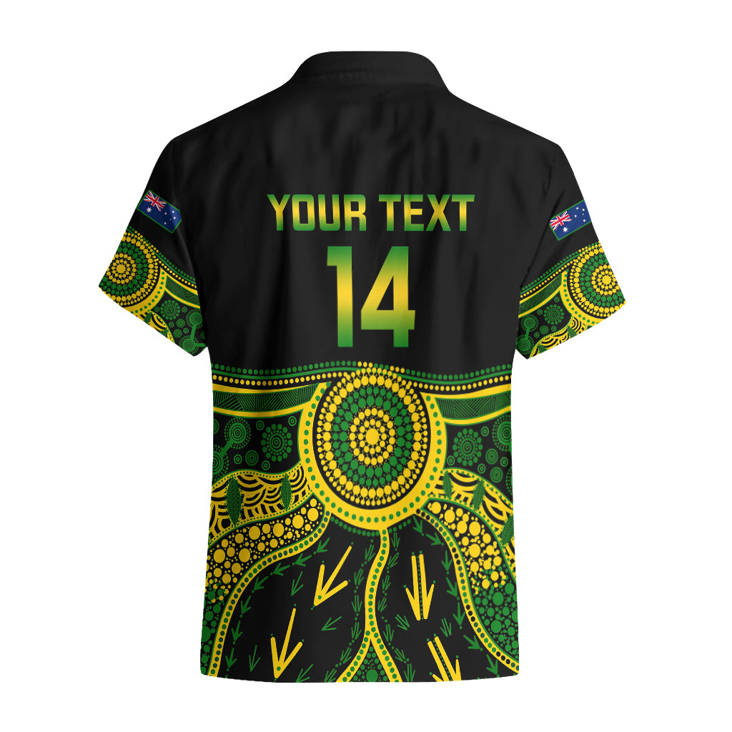 Personalised Australia Soccer Hawaiian Shirt Aboriginal Go Matildas 2023 World Cup - Vibe Hoodie Shop