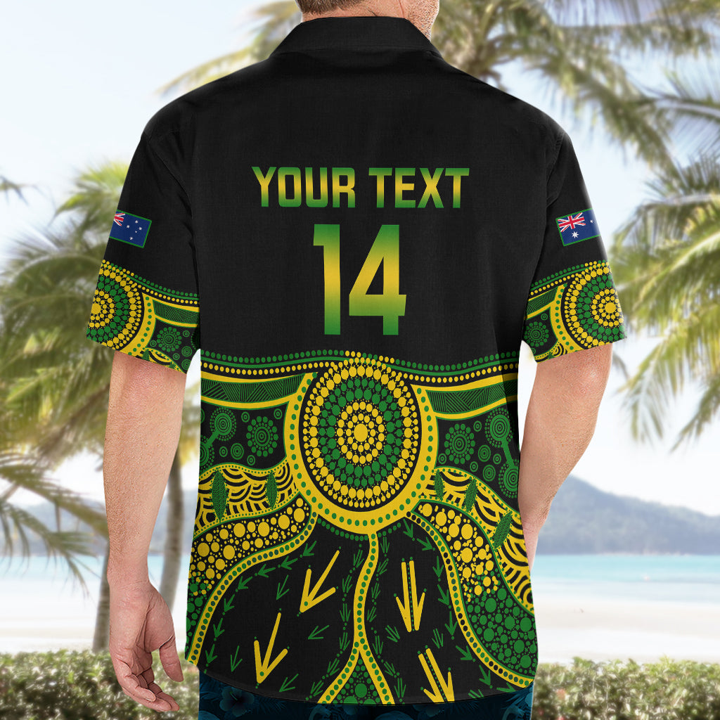 Personalised Australia Soccer Hawaiian Shirt Aboriginal Go Matildas 2023 World Cup - Vibe Hoodie Shop
