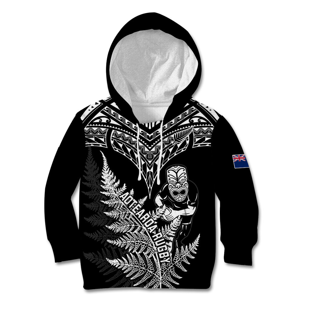 New Zealand Silver Fern Rugby Kid Hoodie Go All Black 2023 World Cup - Vibe Hoodie Shop