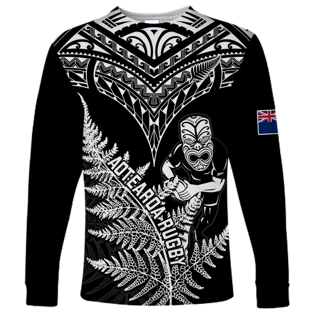 New Zealand Silver Fern Rugby Long Sleeve Shirt Go All Black 2023 World Cup - Vibe Hoodie Shop