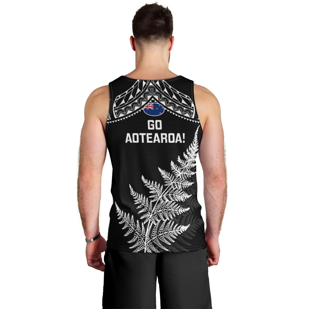 New Zealand Silver Fern Rugby Men Tank Top Go All Black 2023 World Cup - Vibe Hoodie Shop