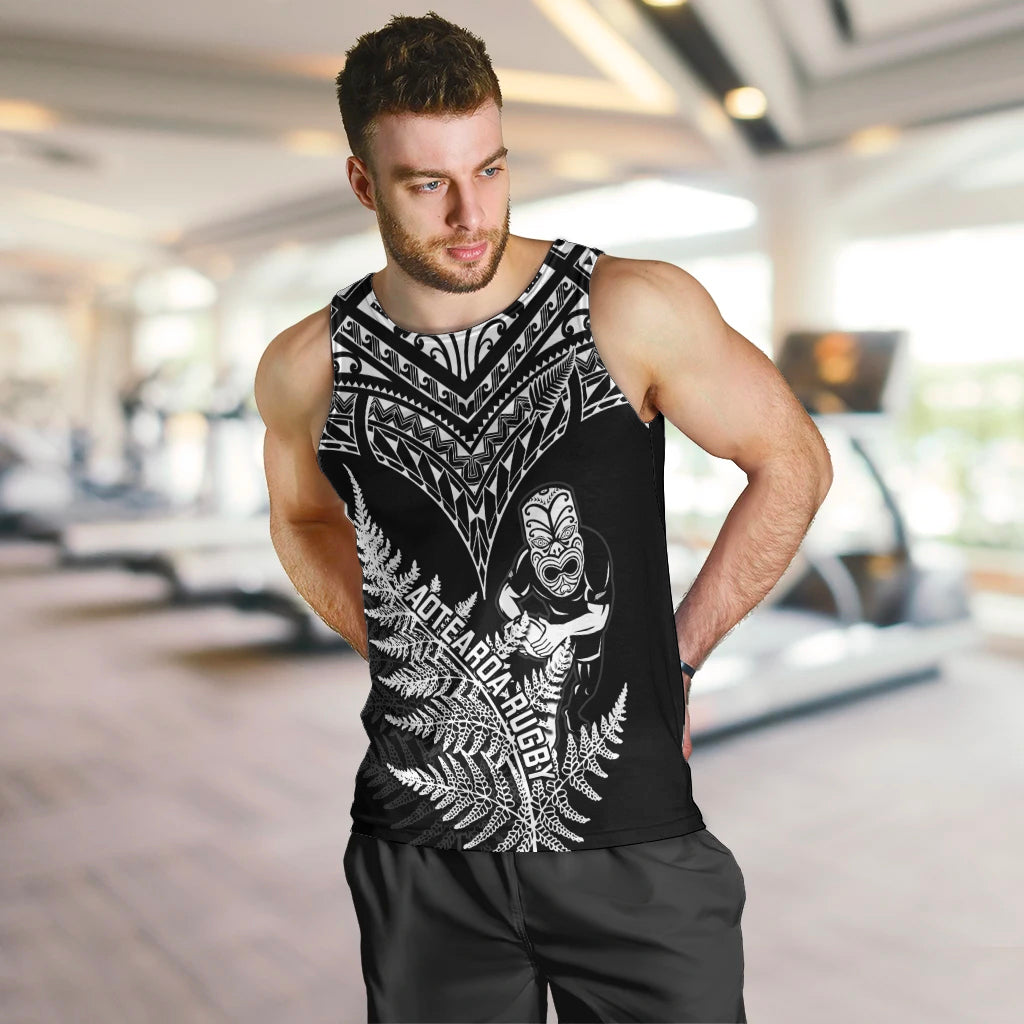 New Zealand Silver Fern Rugby Men Tank Top Go All Black 2023 World Cup - Vibe Hoodie Shop
