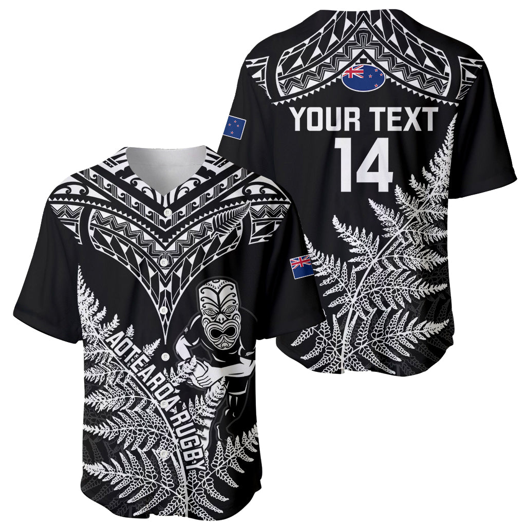 Personalised New Zealand Silver Fern Rugby Baseball Jersey Go All Black 2023 World Cup - Vibe Hoodie Shop