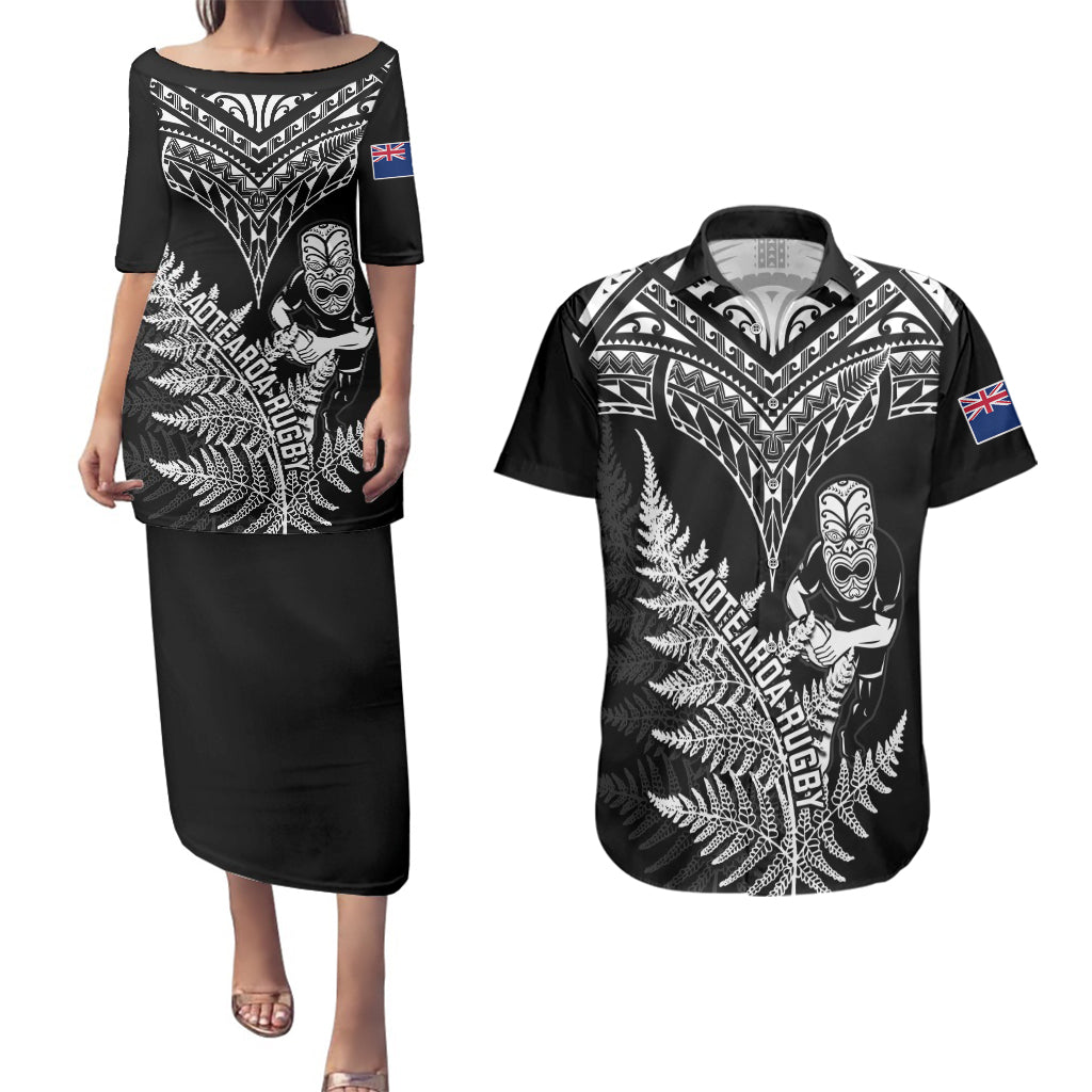 personalised-new-zealand-silver-fern-rugby-couples-matching-puletasi-dress-and-hawaiian-shirt-go-all-black-2023-world-cup