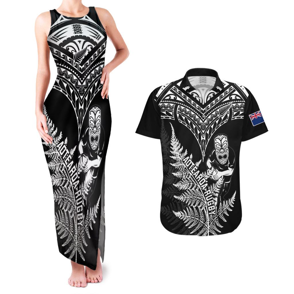 personalised-new-zealand-silver-fern-rugby-couples-matching-tank-maxi-dress-and-hawaiian-shirt-go-all-black-2023-world-cup