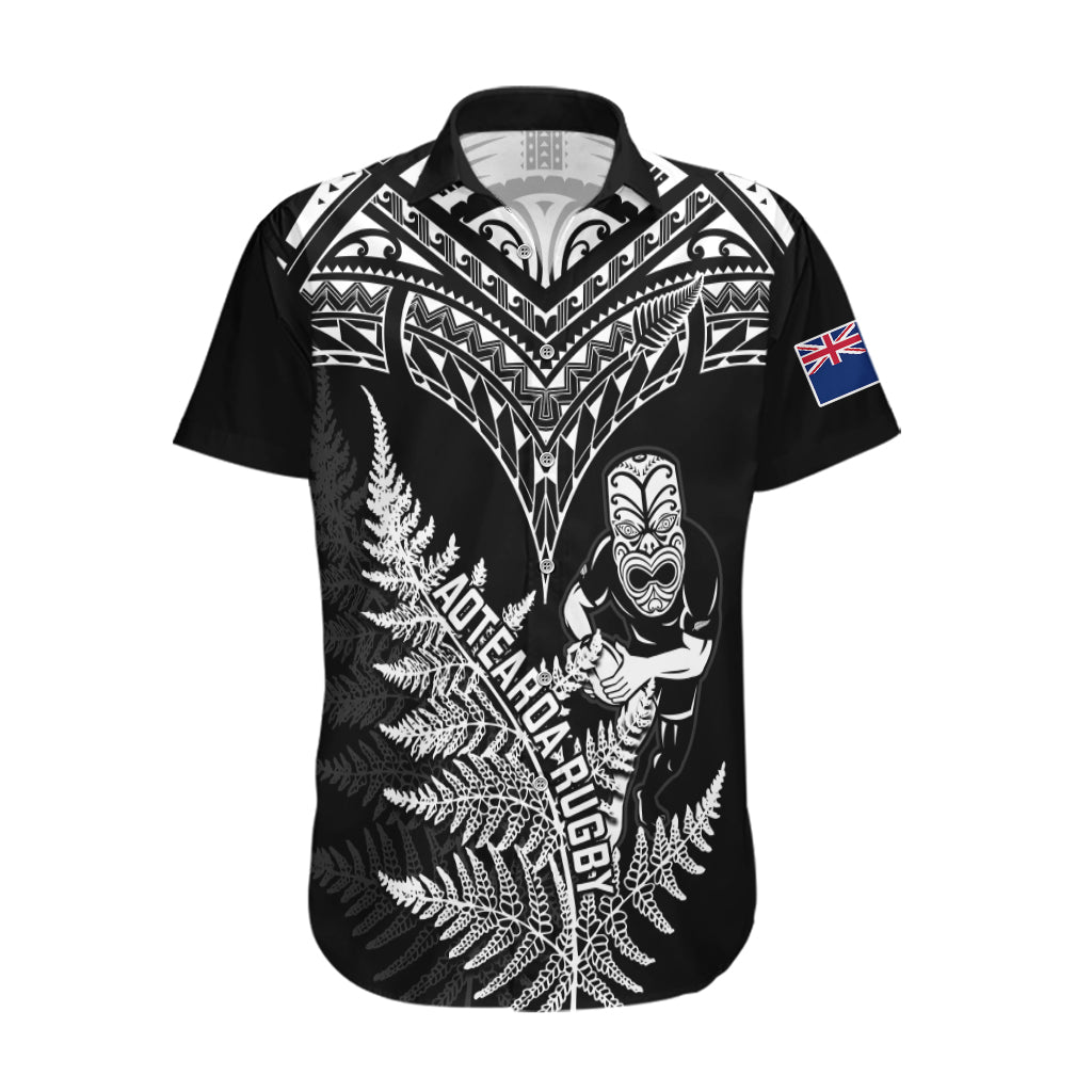 Personalised New Zealand Silver Fern Rugby Hawaiian Shirt Go All Black 2023 World Cup - Vibe Hoodie Shop