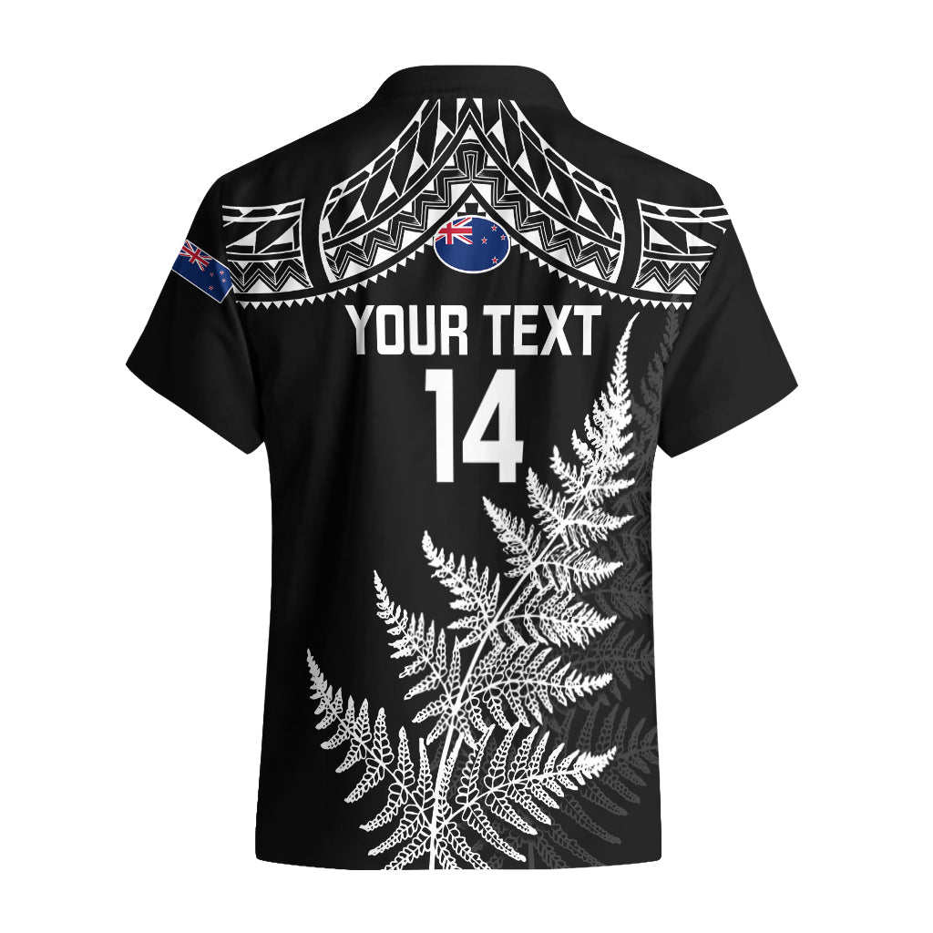 Personalised New Zealand Silver Fern Rugby Hawaiian Shirt Go All Black 2023 World Cup - Vibe Hoodie Shop