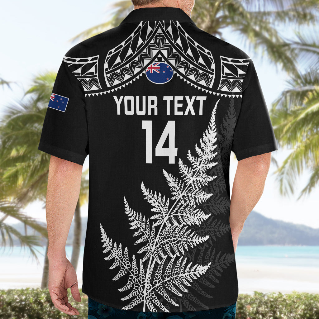 Personalised New Zealand Silver Fern Rugby Hawaiian Shirt Go All Black 2023 World Cup - Vibe Hoodie Shop