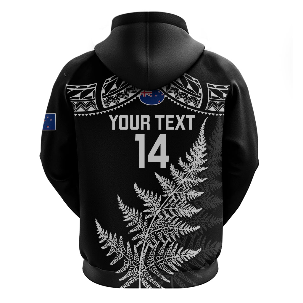Personalised New Zealand Silver Fern Rugby Hoodie Go All Black 2023 World Cup - Vibe Hoodie Shop