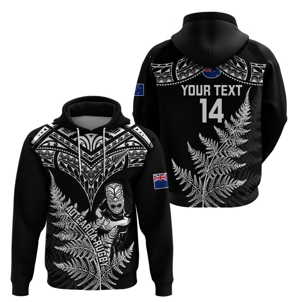 Personalised New Zealand Silver Fern Rugby Hoodie Go All Black 2023 World Cup - Vibe Hoodie Shop