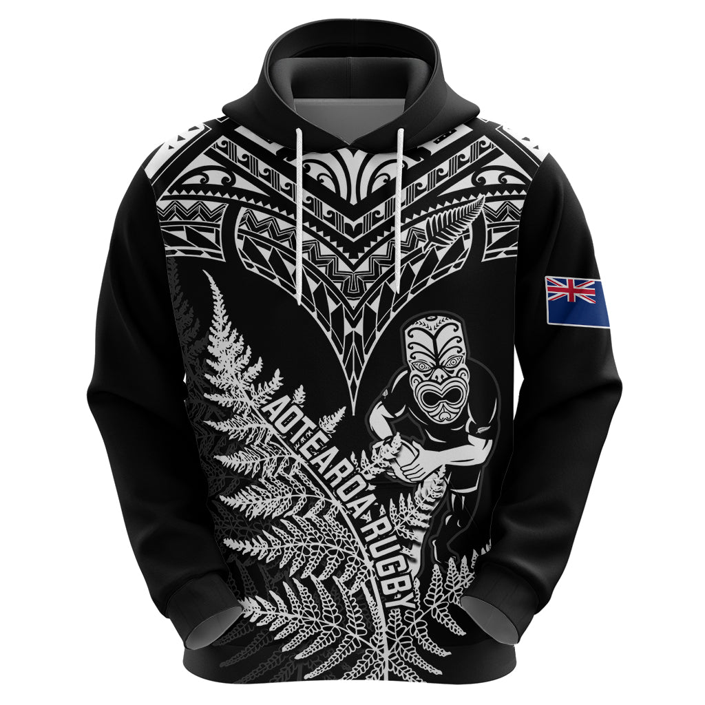 Personalised New Zealand Silver Fern Rugby Hoodie Go All Black 2023 World Cup - Vibe Hoodie Shop