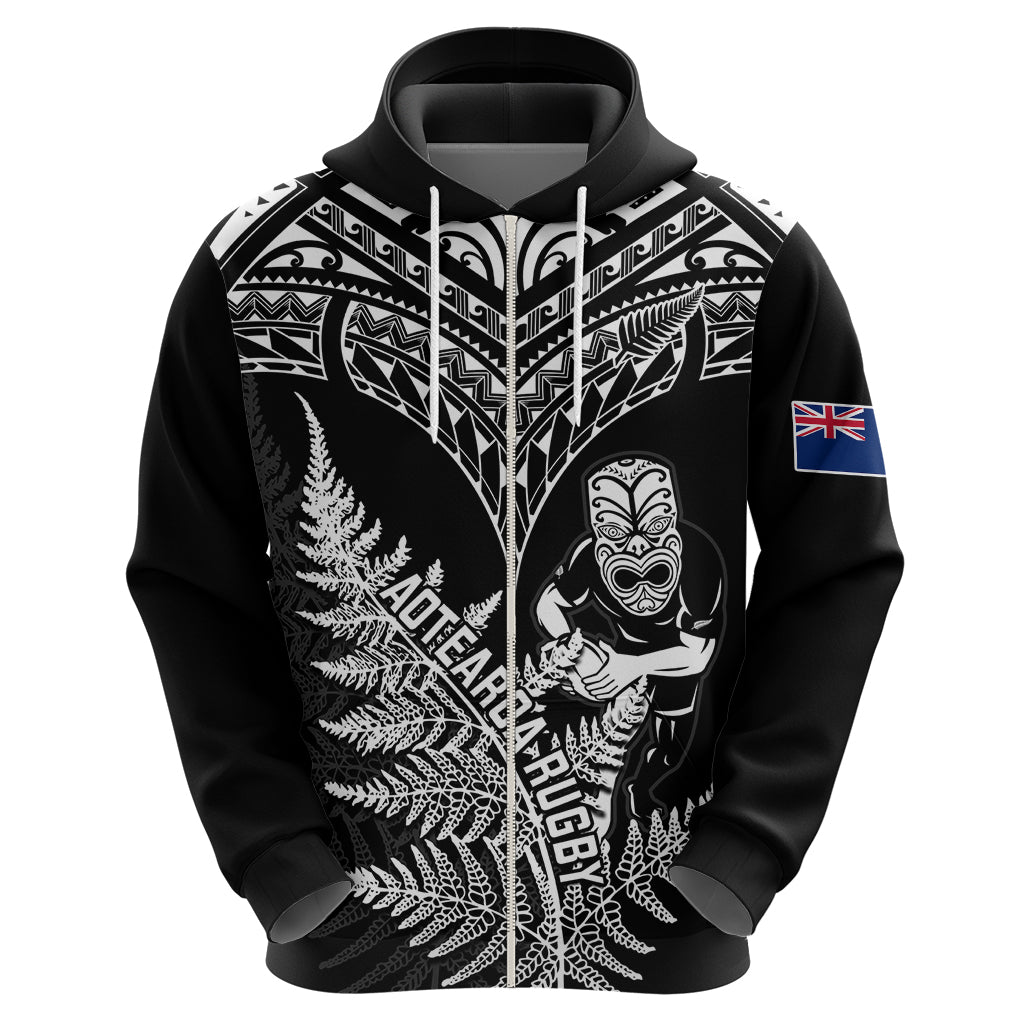 Personalised New Zealand Silver Fern Rugby Hoodie Go All Black 2023 World Cup - Vibe Hoodie Shop