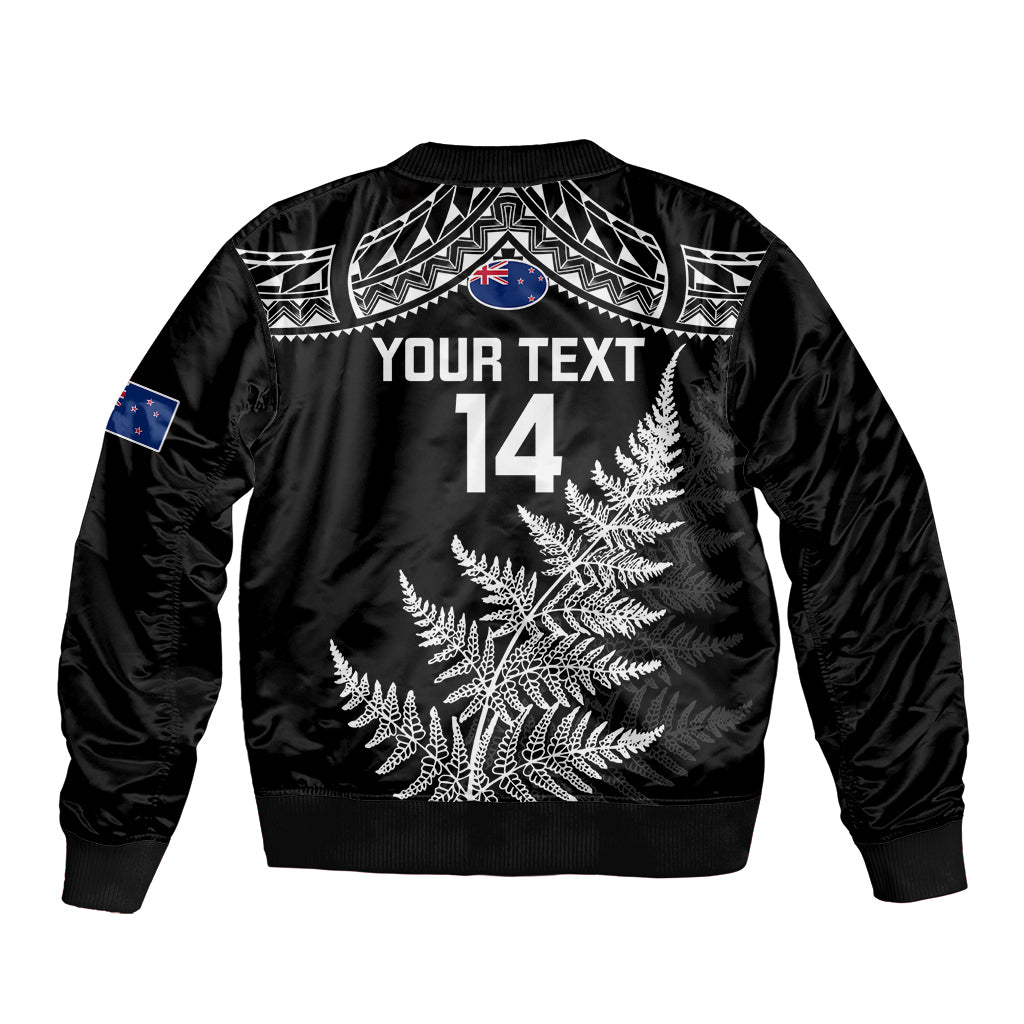 personalised-new-zealand-silver-fern-rugby-sleeve-zip-bomber-jacket-go-all-black-2023-world-cup