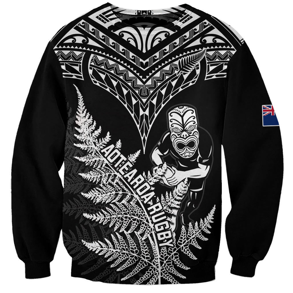 Personalised New Zealand Silver Fern Rugby Sweatshirt Go All Black 2023 World Cup - Vibe Hoodie Shop