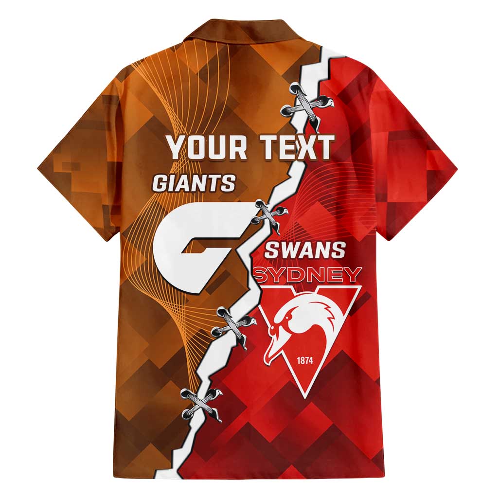 Personalised Giants And Swans Football Hawaiian Shirt Dynamic Style - Vibe Hoodie Shop