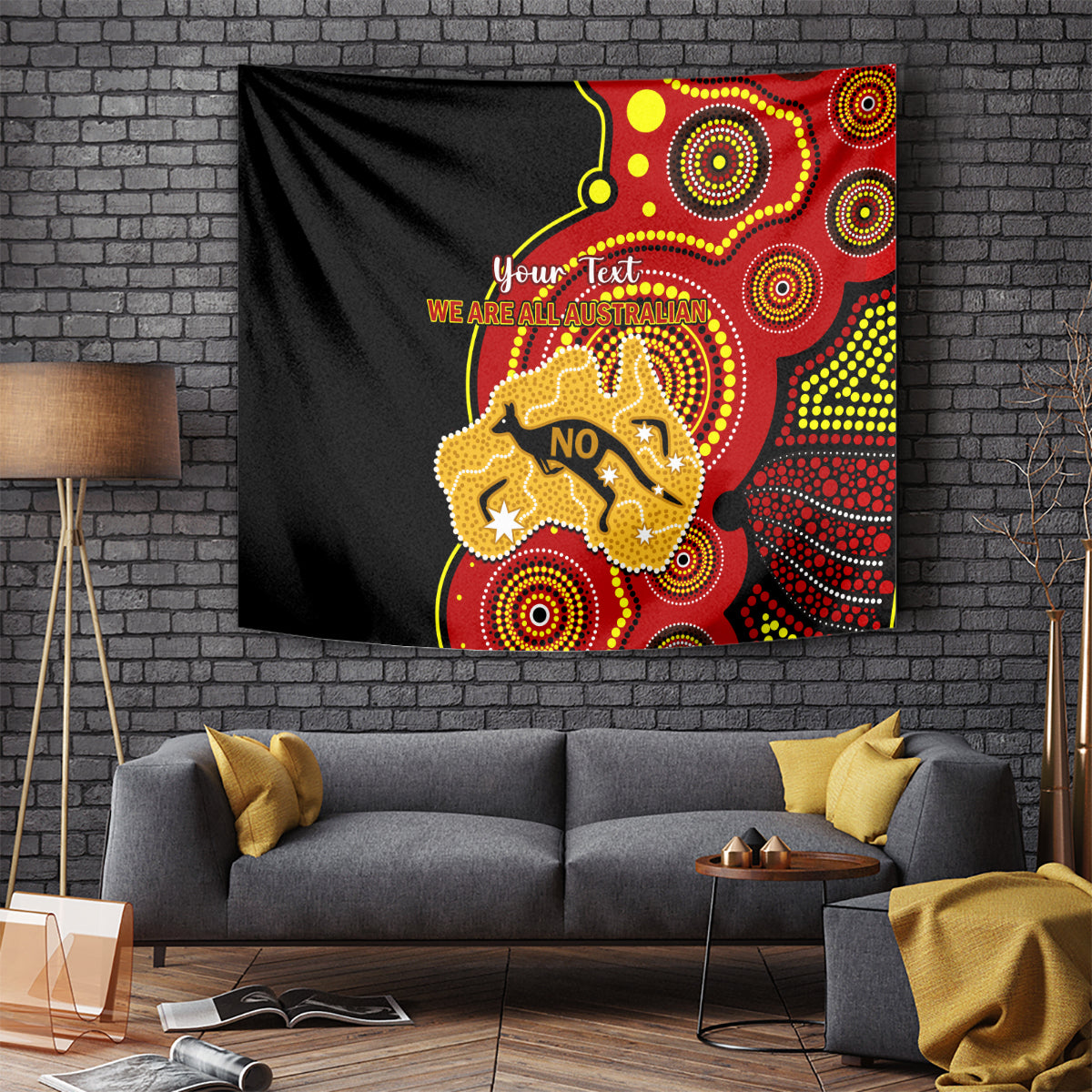 Personalised Australia Indigenous Tapestry We Are All Australian Vote NO To The Voice - Vibe Hoodie Shop