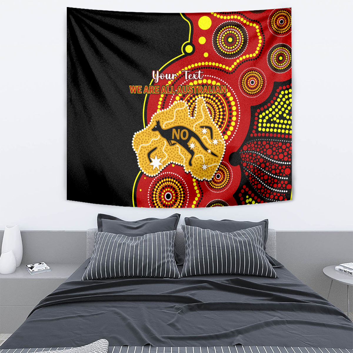 Personalised Australia Indigenous Tapestry We Are All Australian Vote NO To The Voice - Vibe Hoodie Shop