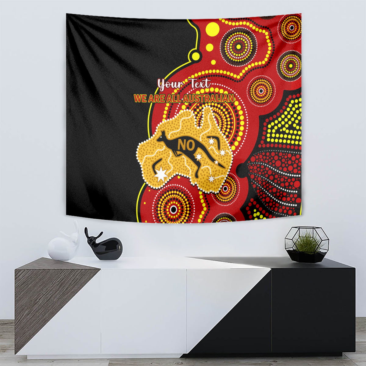 Personalised Australia Indigenous Tapestry We Are All Australian Vote NO To The Voice - Vibe Hoodie Shop