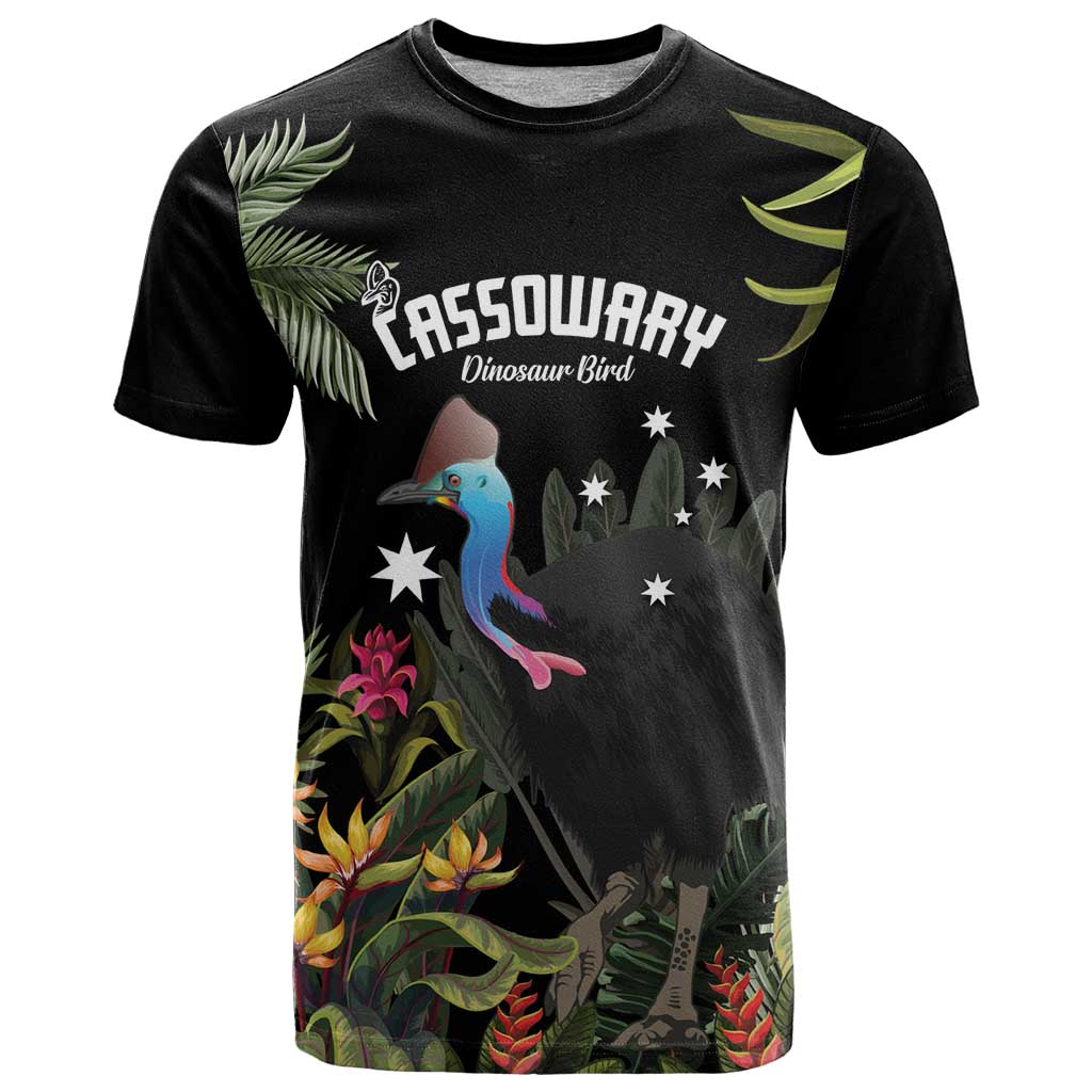 Personalised Australia Cassowary T Shirt Dinosaur Bird - Rainforest Vibes - Vibe Hoodie Shop