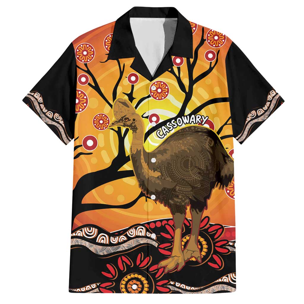 Keeper Of The Rainforest Cassowary Hawaiian Shirt Aboriginal Art - Vibe Hoodie Shop