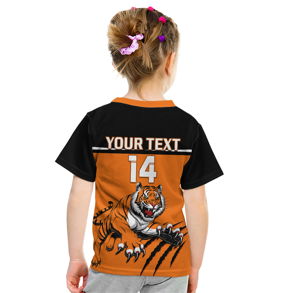 personalised-wests-tigers-rugby-kid-t-shirt-orange-simple-style