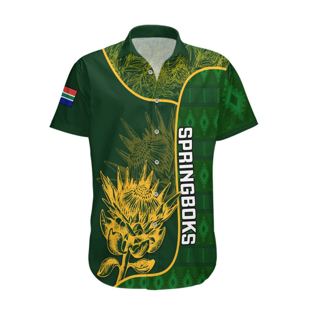 Custom South Africa Rugby Hawaiian Shirt 2023 Go Champions Springboks With Protea - Vibe Hoodie Shop