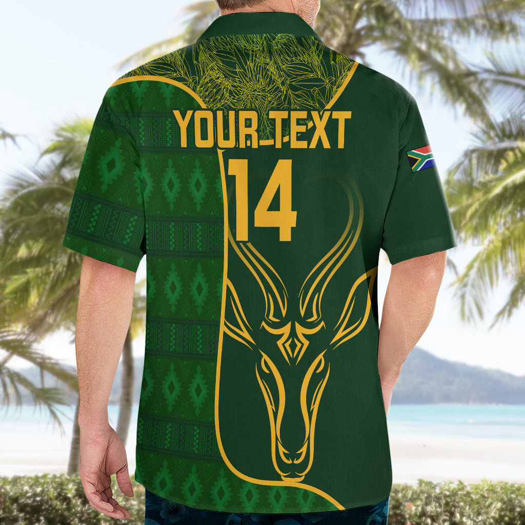 Custom South Africa Rugby Hawaiian Shirt 2023 Go Champions Springboks With Protea - Vibe Hoodie Shop