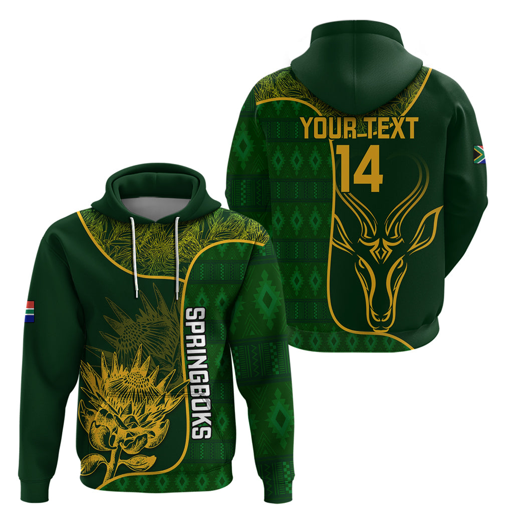 Custom South Africa Rugby Hoodie 2023 Go Champions Springboks With Protea - Vibe Hoodie Shop