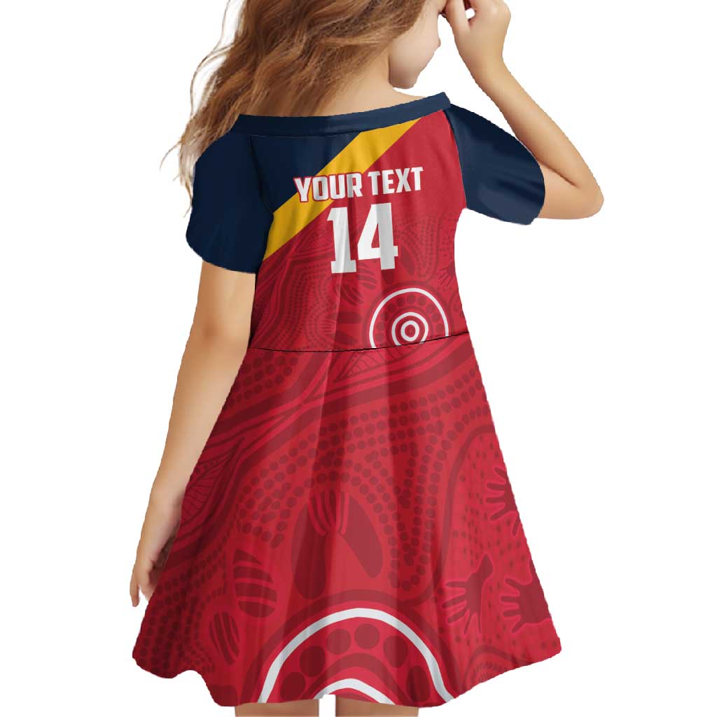 Custom South Australia Cricket Family Matching Off Shoulder Maxi Dress and Hawaiian Shirt Go Champions - Aboriginal Art