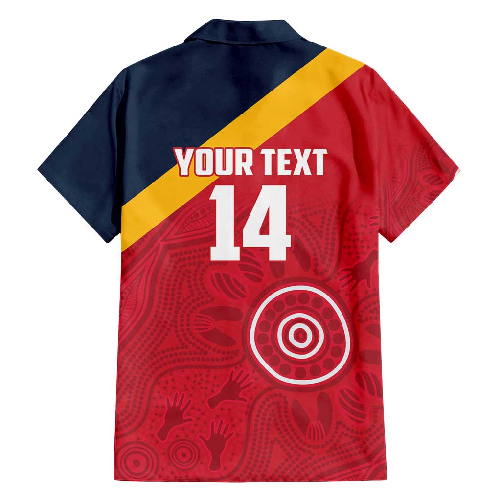 Custom South Australia Cricket Family Matching Off Shoulder Maxi Dress and Hawaiian Shirt Go Champions - Aboriginal Art