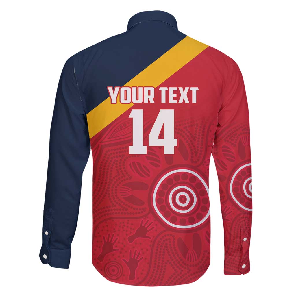 Custom South Australia Cricket Family Matching Off Shoulder Maxi Dress and Hawaiian Shirt Go Champions - Aboriginal Art